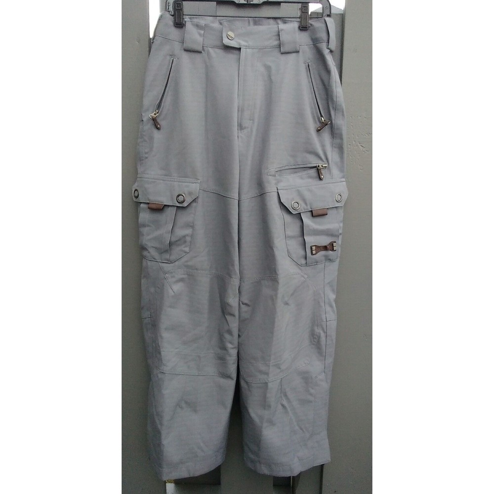 Sims Mens Snowboard Ski Pants Sz small S  Gray Color adjustable waist